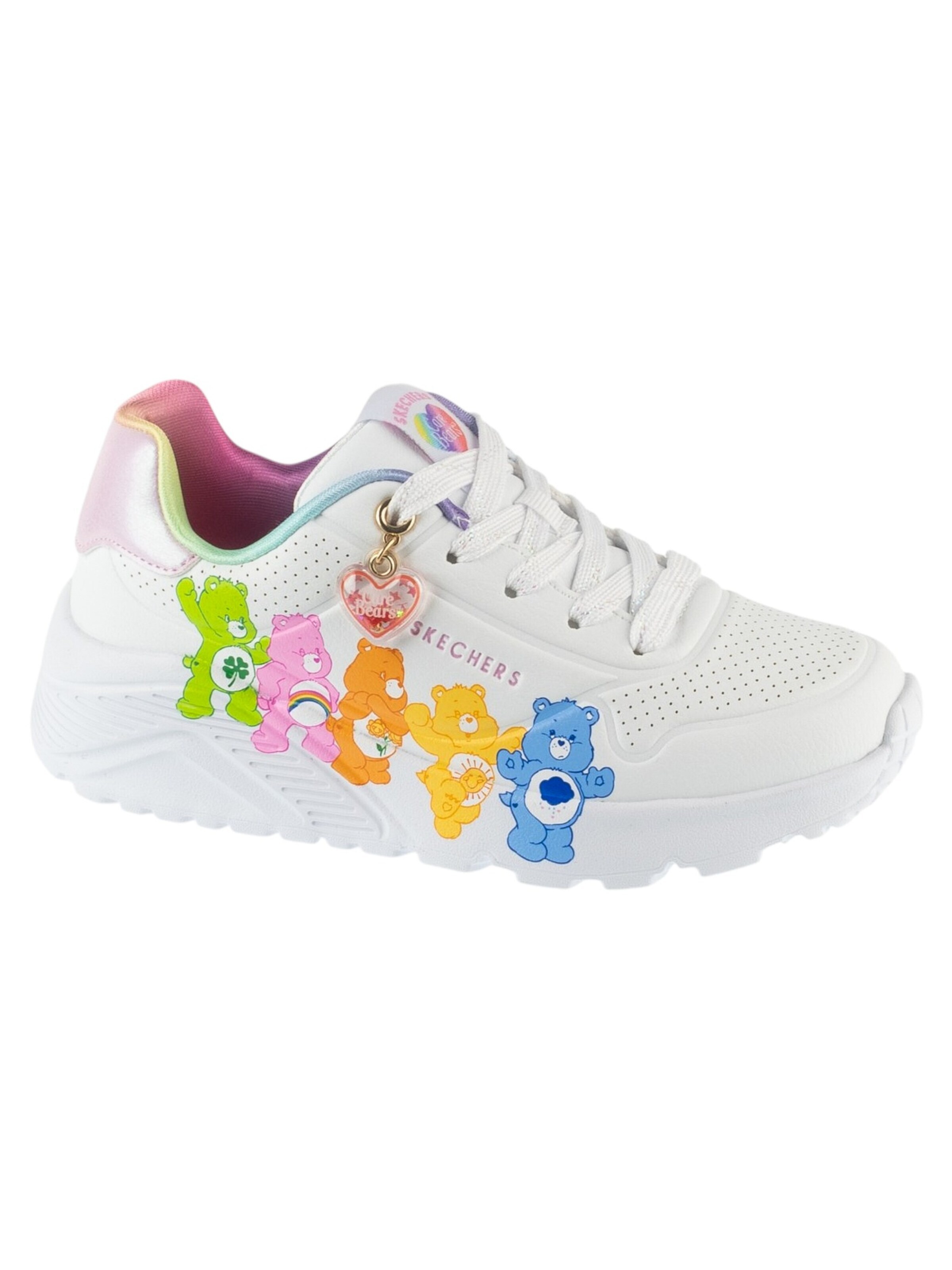 Baskets 'Uno Lite - Care Bears BFFs' SKECHERS en blanc : devant