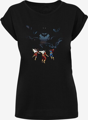 F4NT4STIC Shirt 'DC Comics Batman Shadow Bats' in Zwart: voorkant