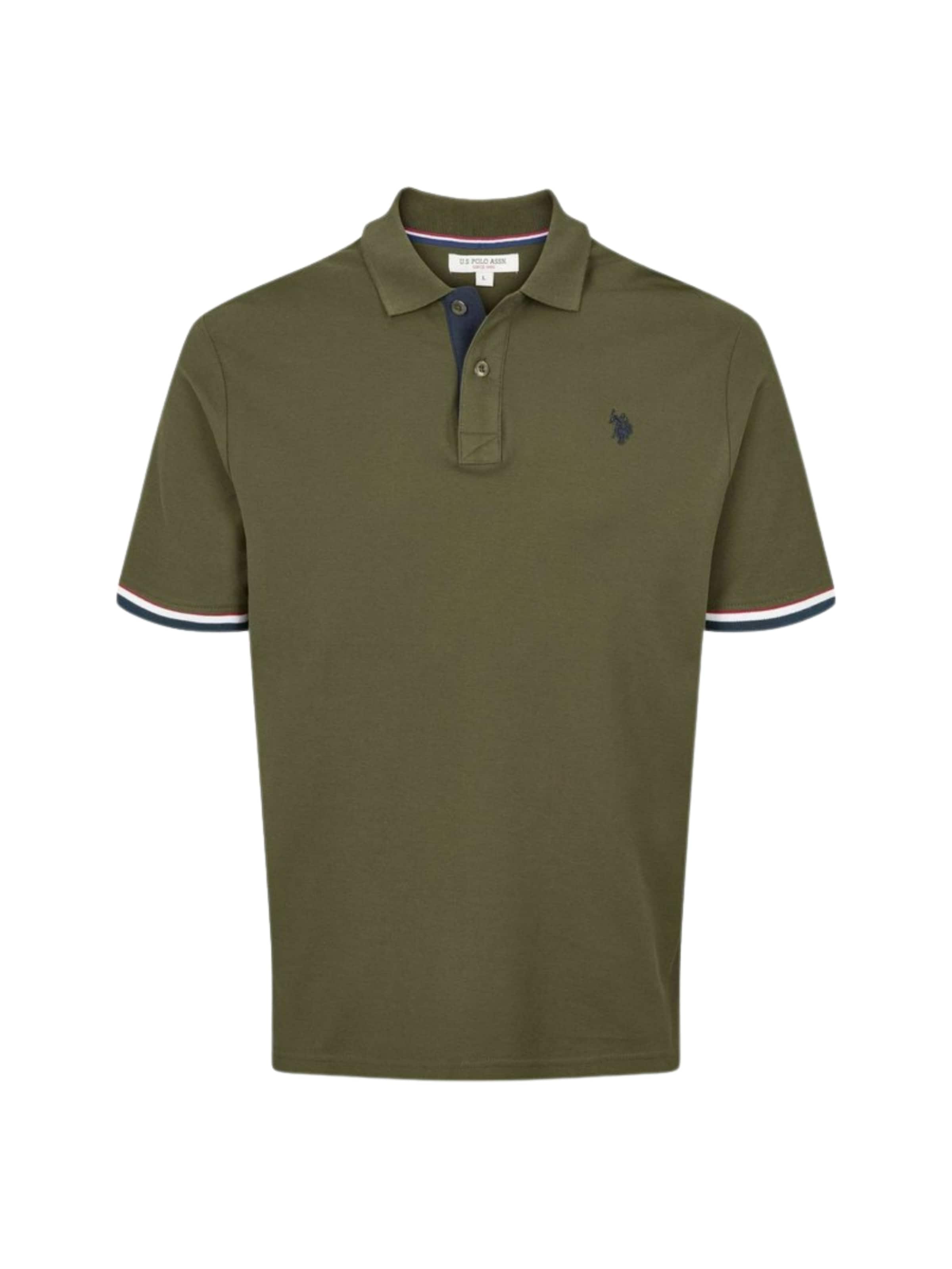 U.S. POLO ASSN. Button Up Shirt ' UMMeo ' in Green: front