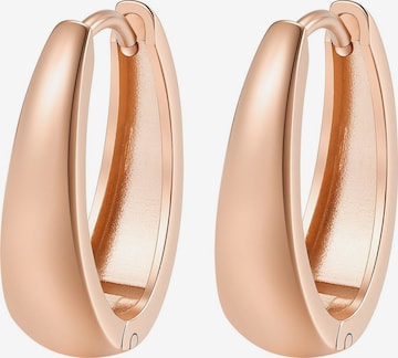 Boucles d'oreilles 'Bold Dome Hoop' Hey Happiness en or : devant