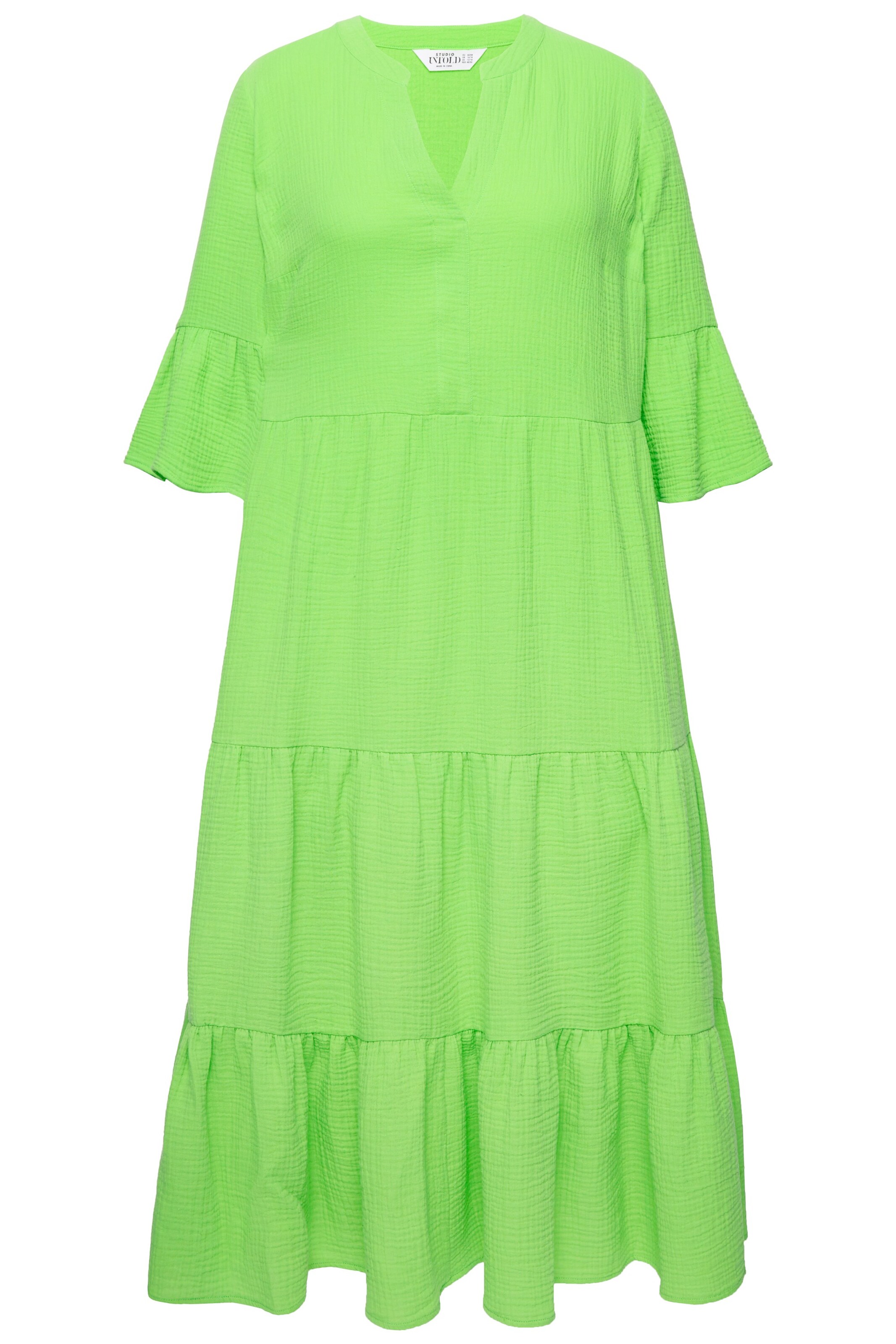 Studio Untold Jurk in Groen: voorkant