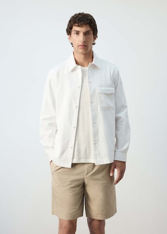 MANGO MAN Regular Fit Hemd 'Onyx' in Weiß: Vorderseite
