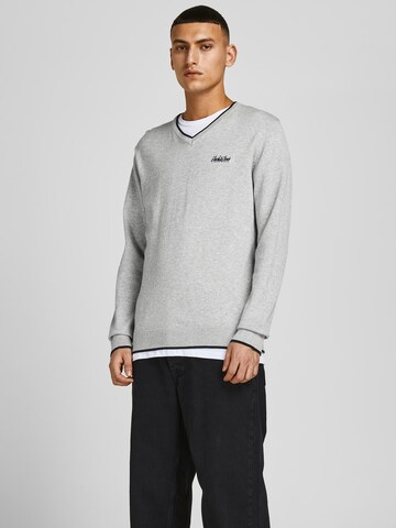 JACK & JONES Sweater 'Tons' in Grey: front