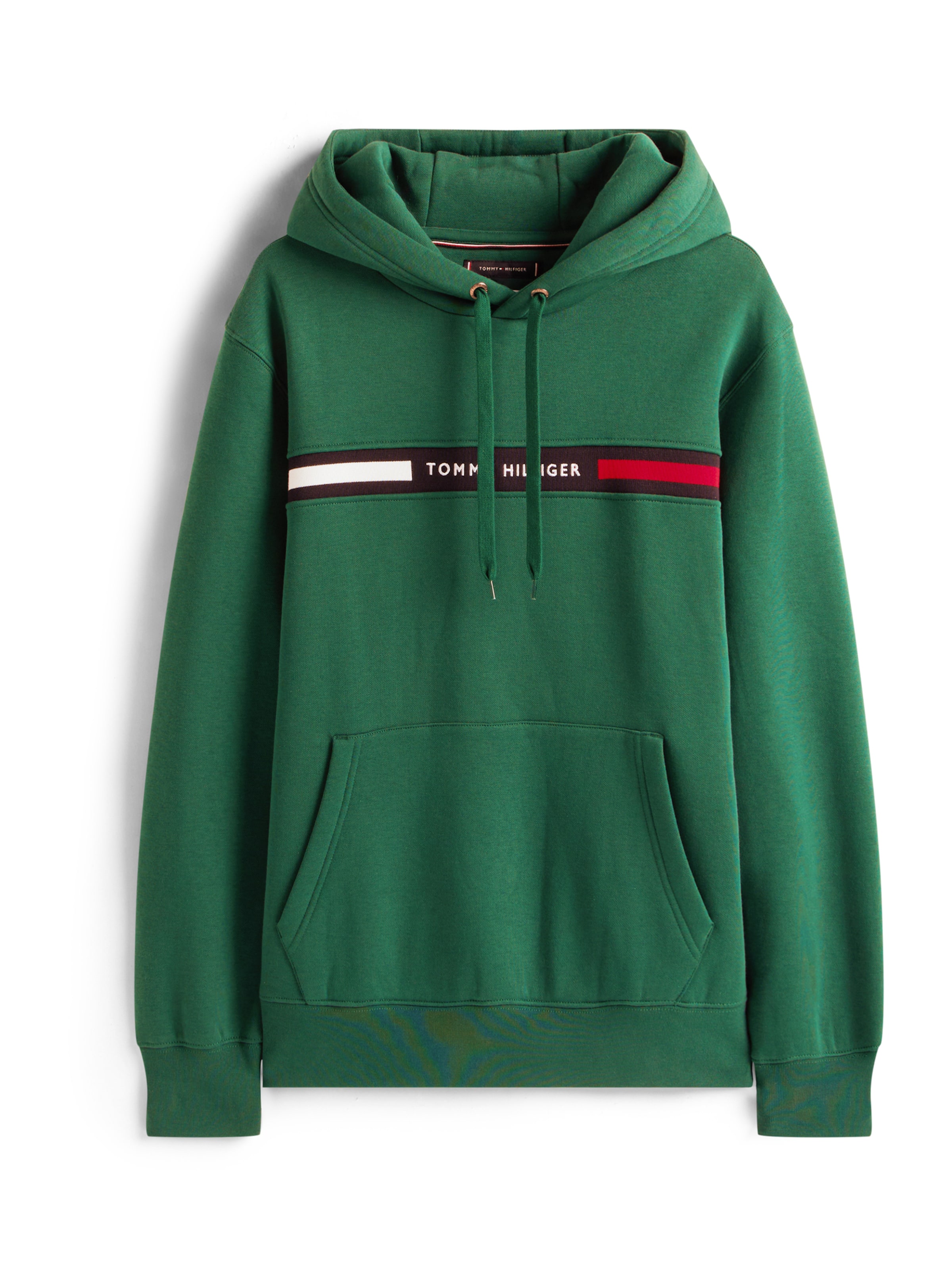 TOMMY HILFIGER Sweat-shirt en bleu marine / vert gazon / rouge / blanc, Vue avec produit