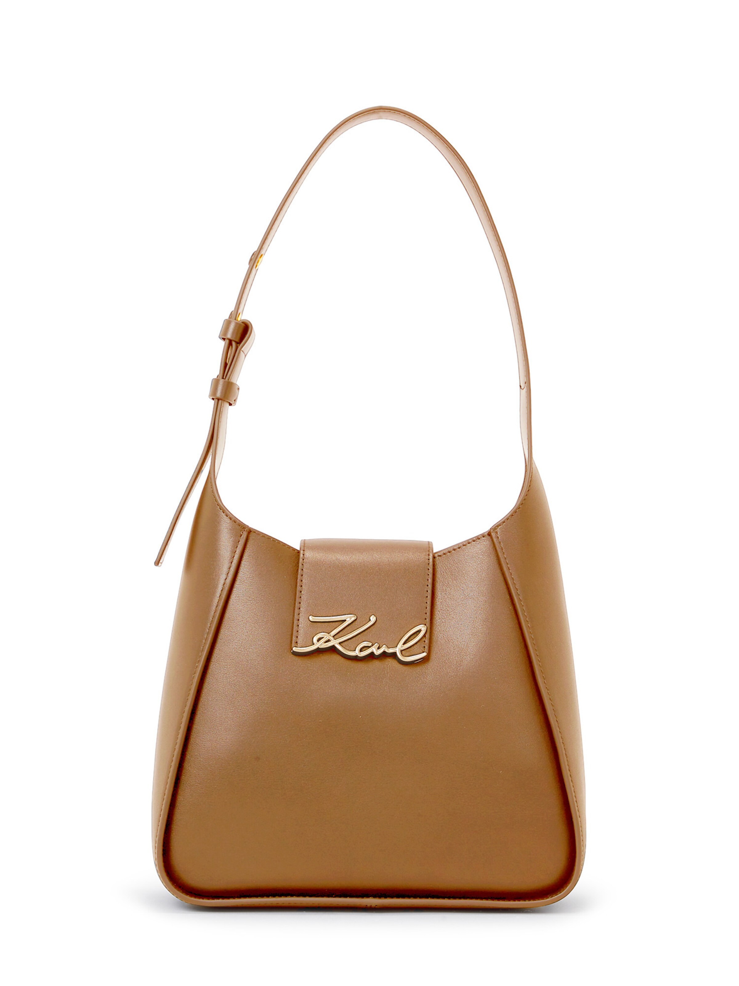 Karl Lagerfeld Schultertasche in Braun: Vorderseite