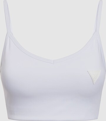 GUESS Sports Bra in White: front