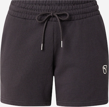 juoda PUMA Standartinis Kelnės 'ESS ELEVATED': priekis