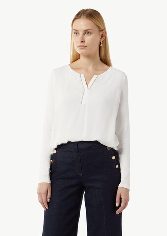 T-shirt COMMA en blanc : devant