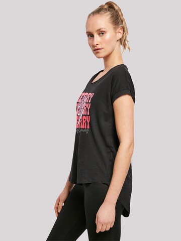 F4NT4STIC Shirt 'Merry Christmas' in Zwart