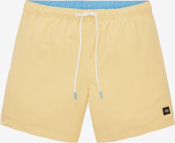 Shorts de bain TOM TAILOR en jaune : devant