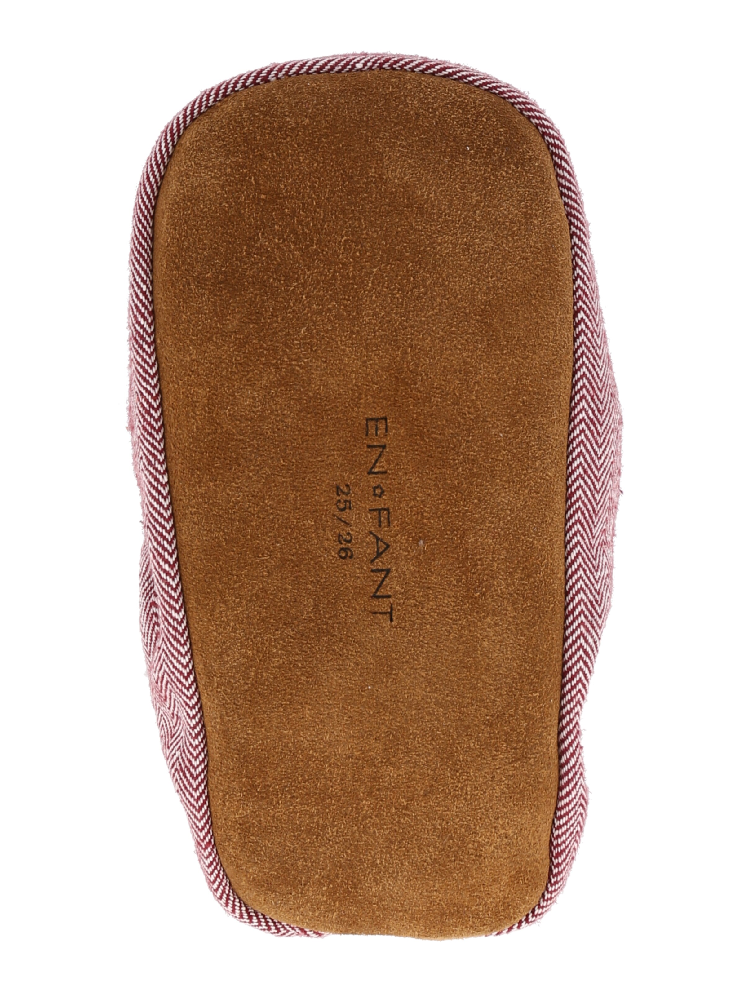 Pantoufle EN FANT en rouge