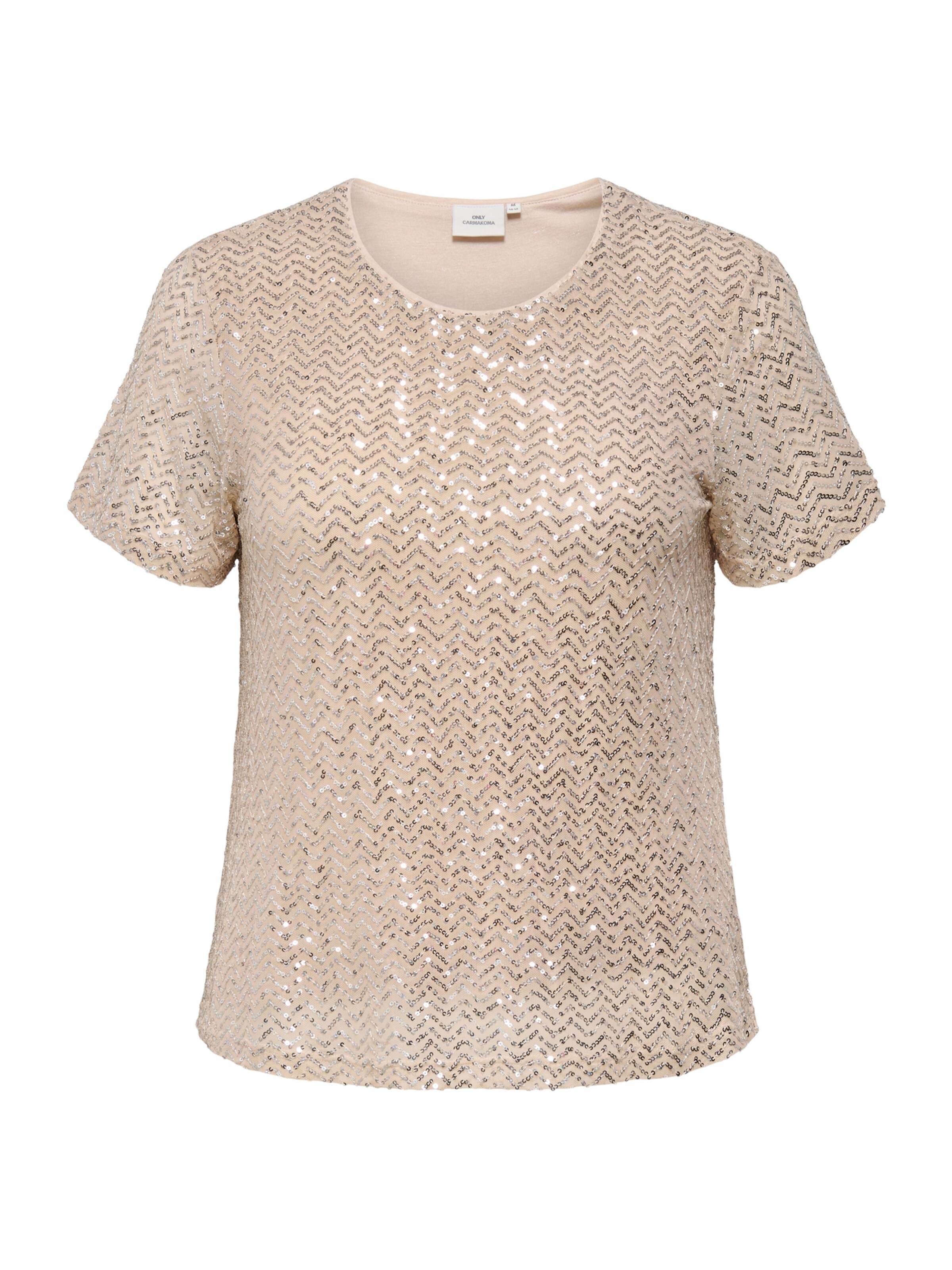 Maglietta di ONLY Carmakoma in beige: frontale