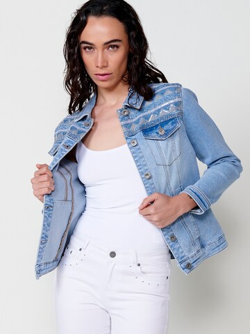KOROSHI Between-season jacket in Blue