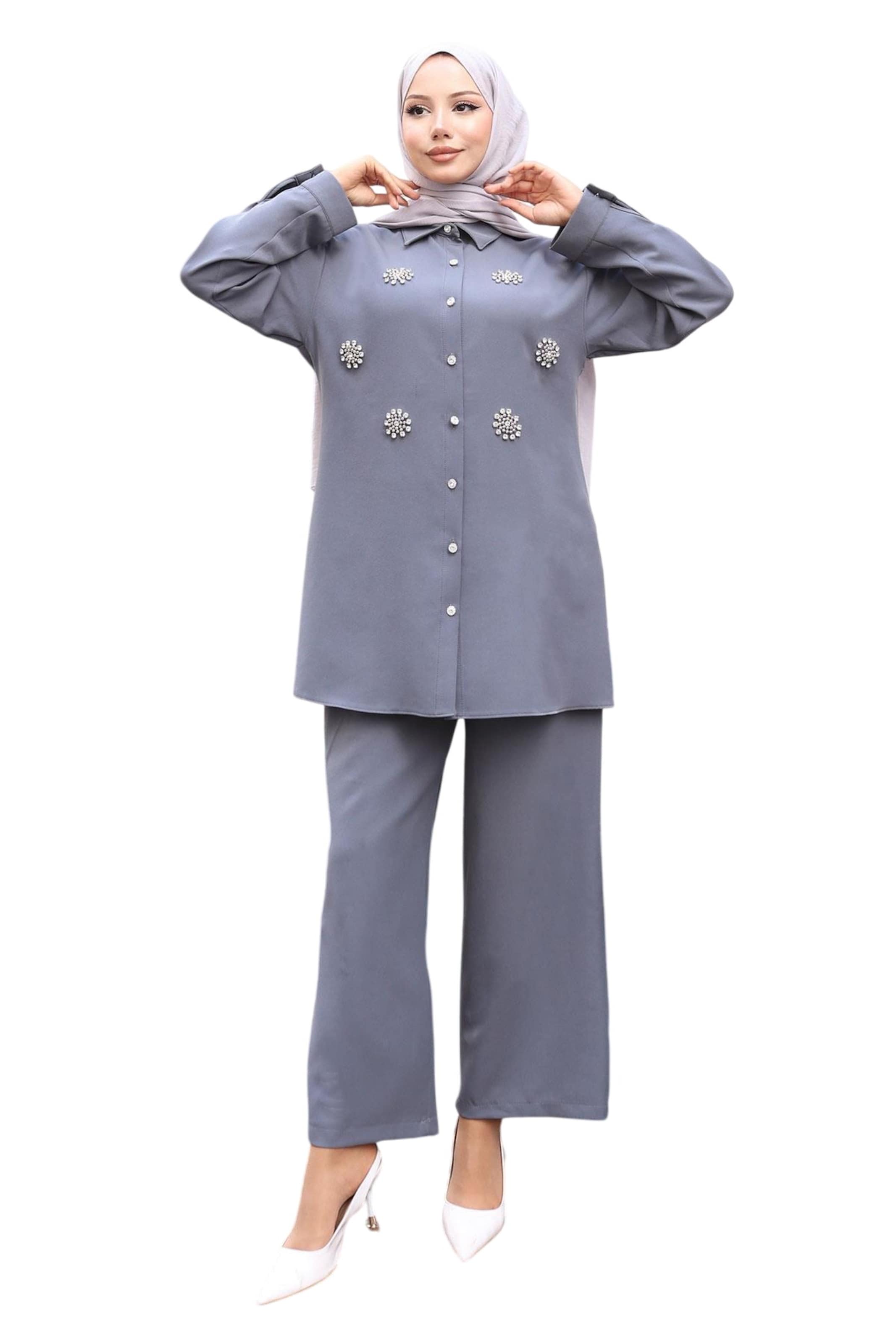 MODAMIHRAM Broekpak in Grijs