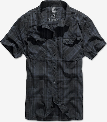 Brandit Overhemd 'Roadstar' in Grijs: voorkant