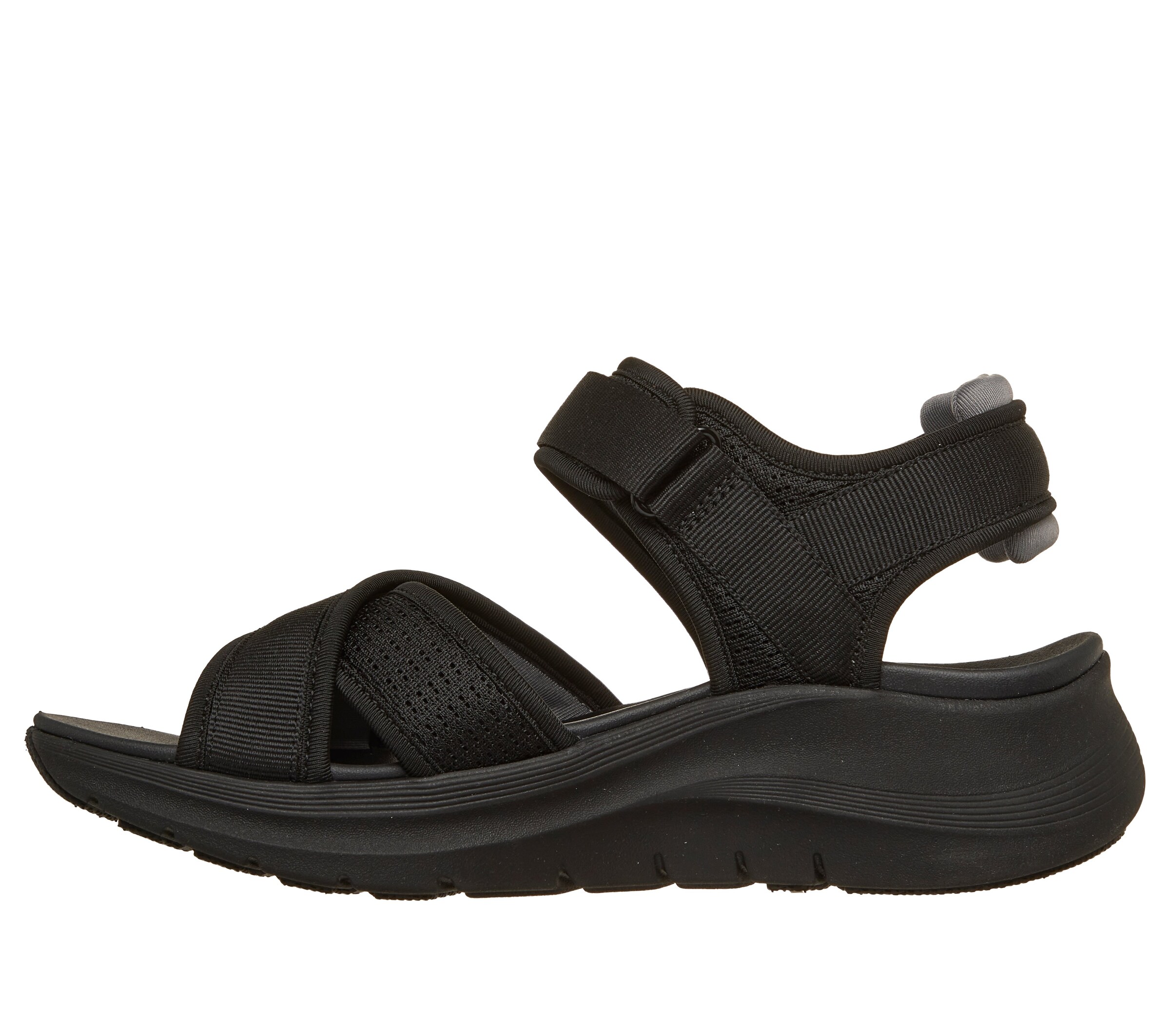 SKECHERS Sandale in Schwarz