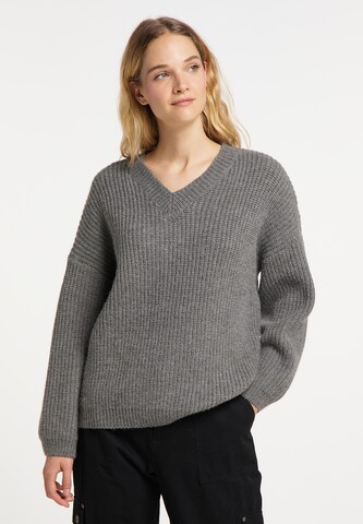 DreiMaster Vintage Пуловер в сиво: отпред