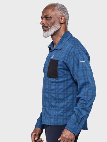 Coupe regular Chemise fonctionnelle 'Jalpuh MNS' Schöffel en bleu