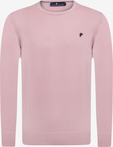 DENIM CULTURE Sweater 'Manno' in Pink: front