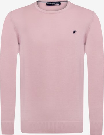 DENIM CULTURE Sweater 'Manno' in Pink: front