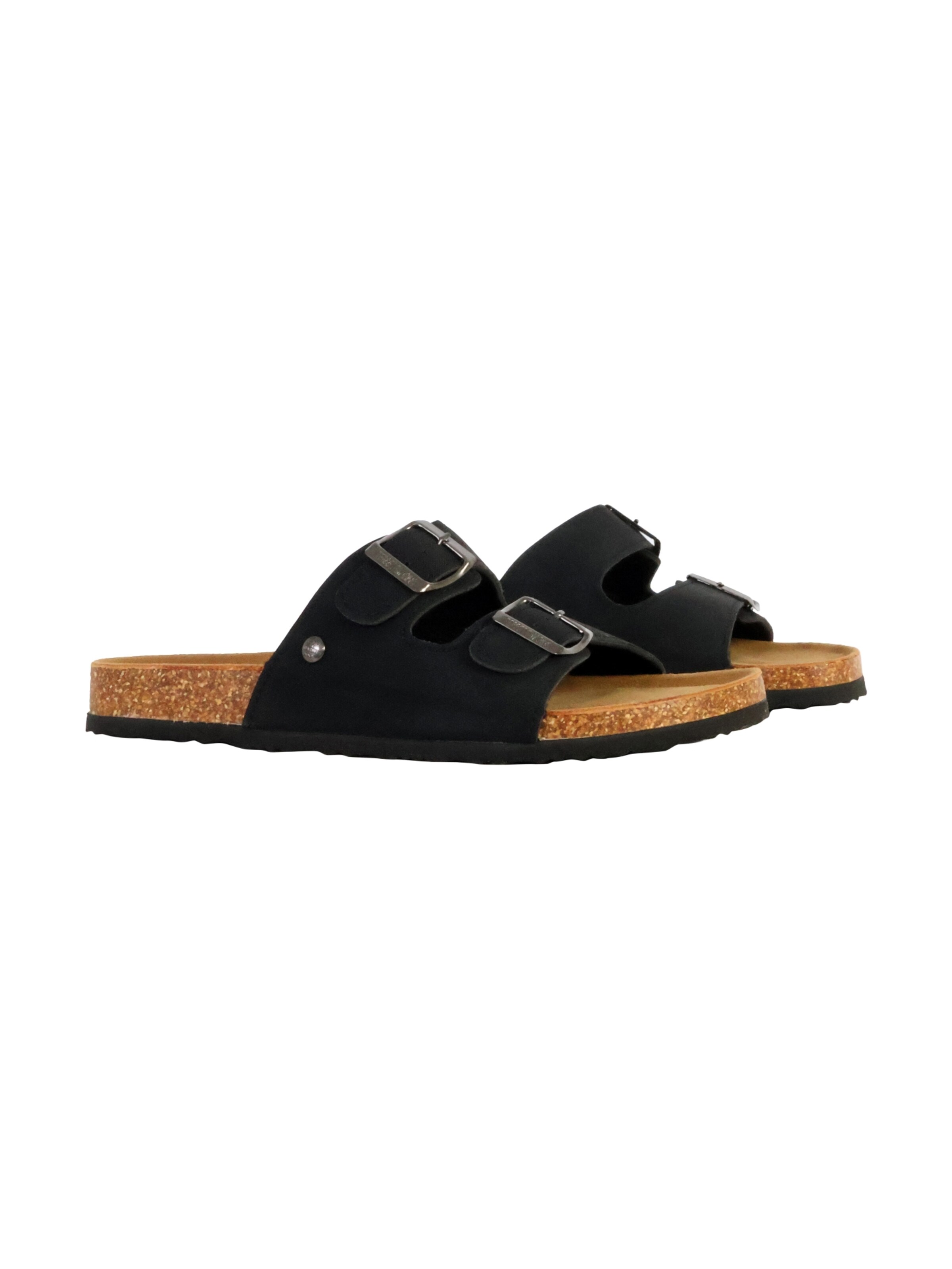 terre de marins - Zapatos abiertos 'Lederpantoletten Moana' en negro