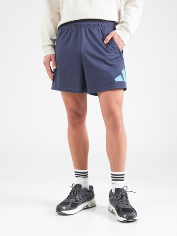 ADIDAS PERFORMANCE - regular Pantalón deportivo en azul: frente