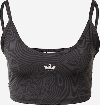 ADIDAS ORIGINALS Bra 'Marble Prints' in Grey / Black / White, Item view