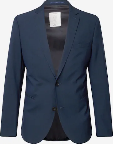 mėlyna s.Oliver Priglundantis modelis Klasikinis švarkas: priekis