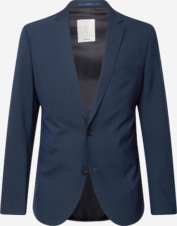 s.Oliver Slim fit Suit Jacket in Blue: front