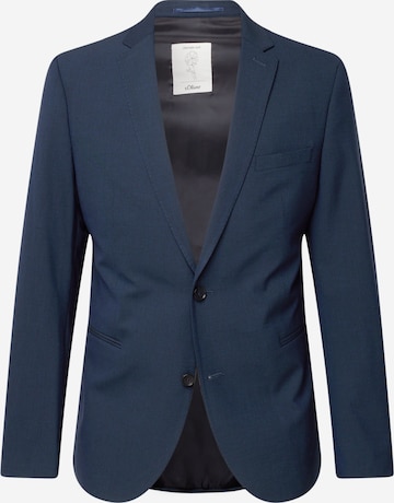 Slim fit Giacca da completo di s.Oliver in blu: frontale