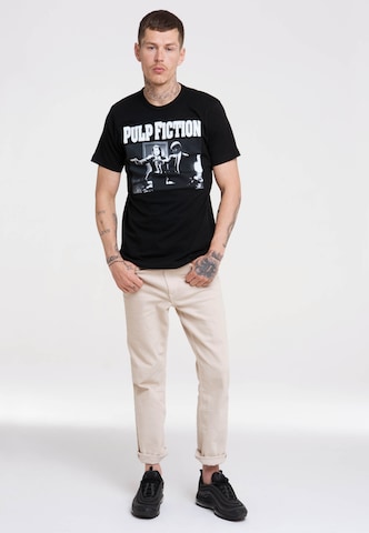 LOGOSHIRT Shirt 'Pulp Fiction' in Black