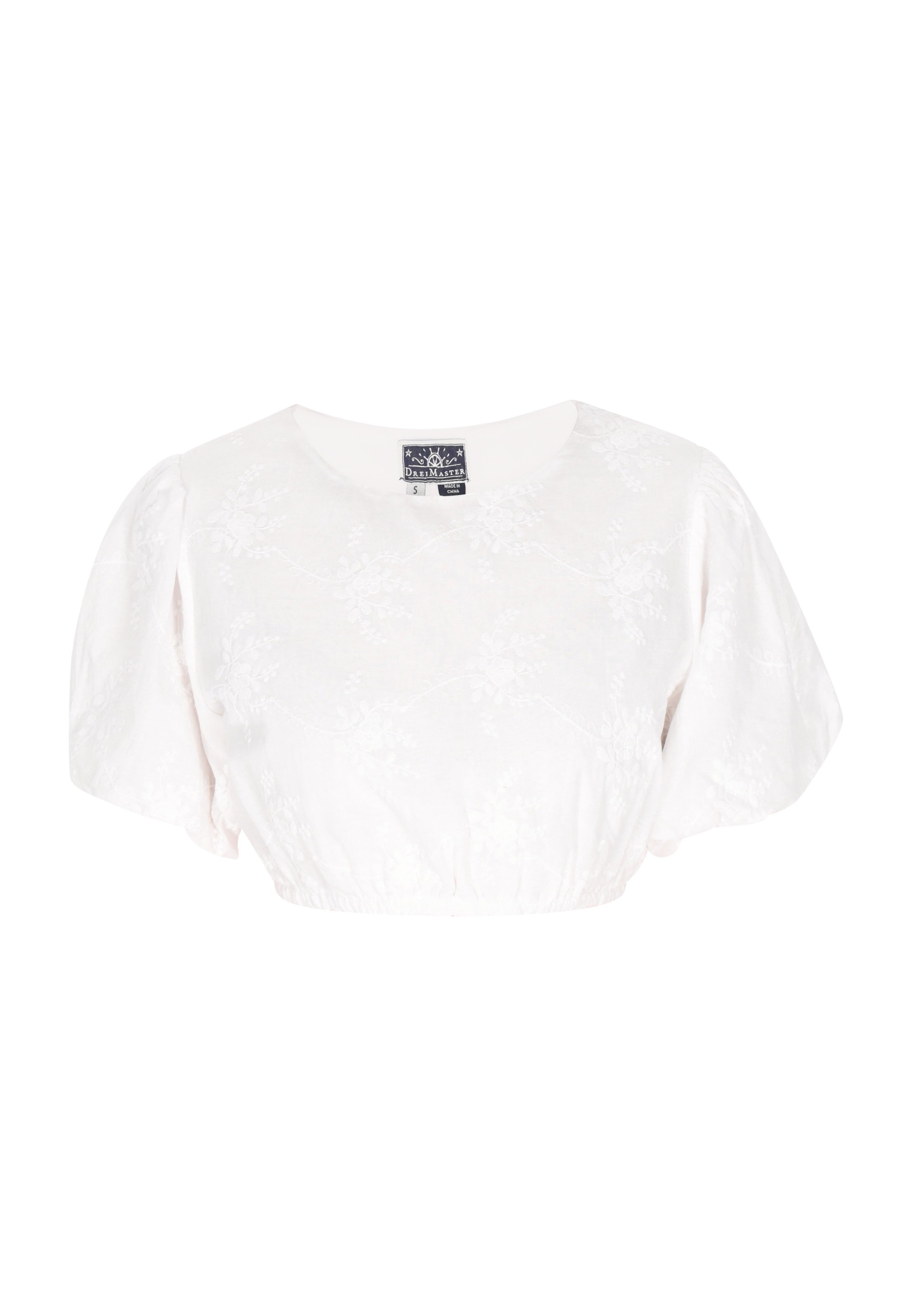 DreiMaster Maritim Μπλούζα σε λευκό: μπροστά