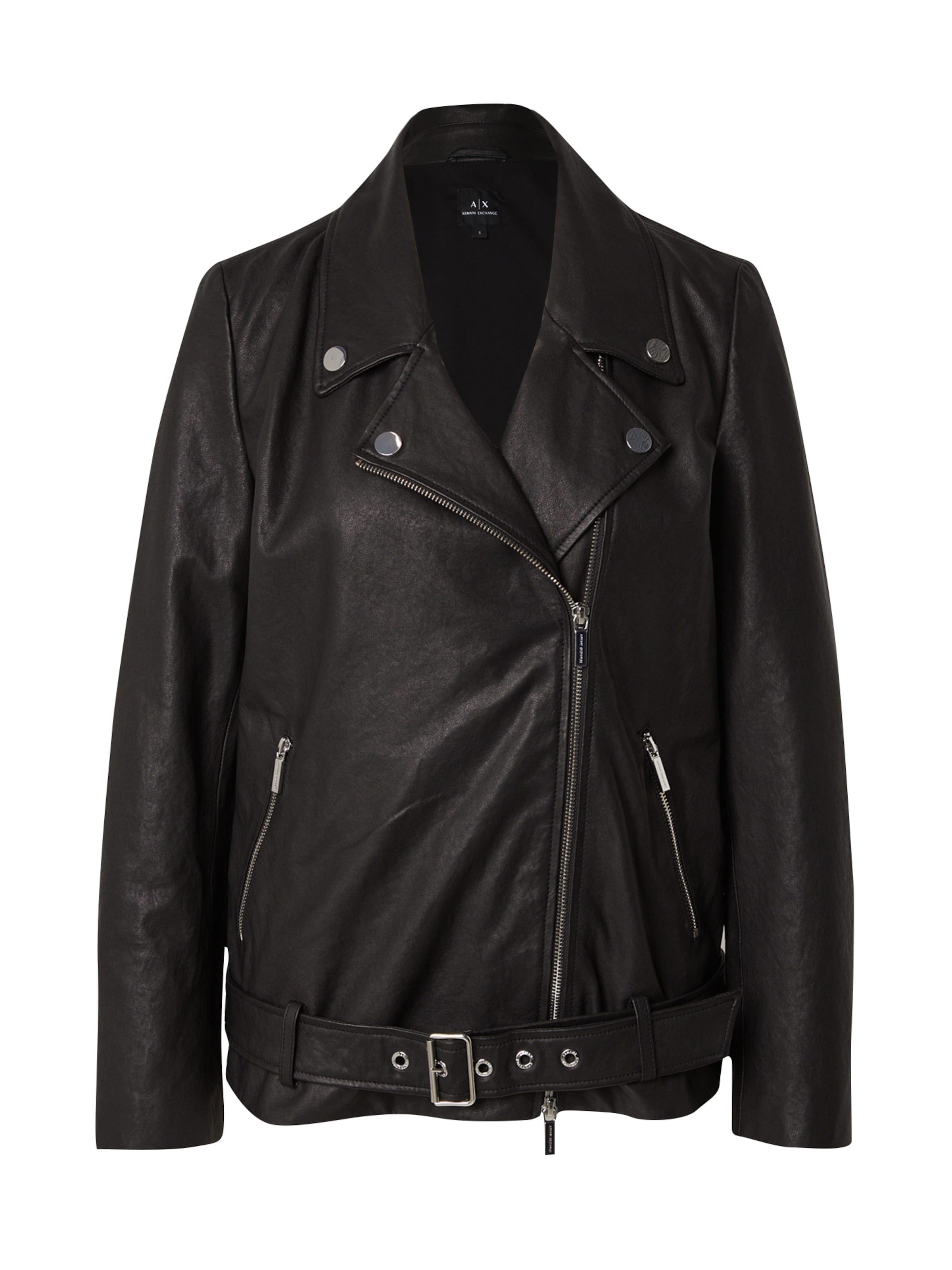 ARMANI EXCHANGE Přechodná bunda – černá: přední strana