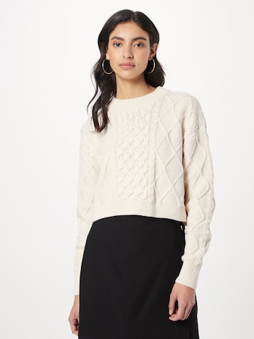 Gina Tricot Sweater 'Hailey' in Beige: front