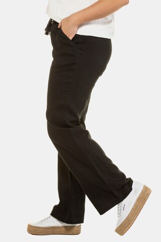 Ulla Popken Loosefit Broek in Zwart