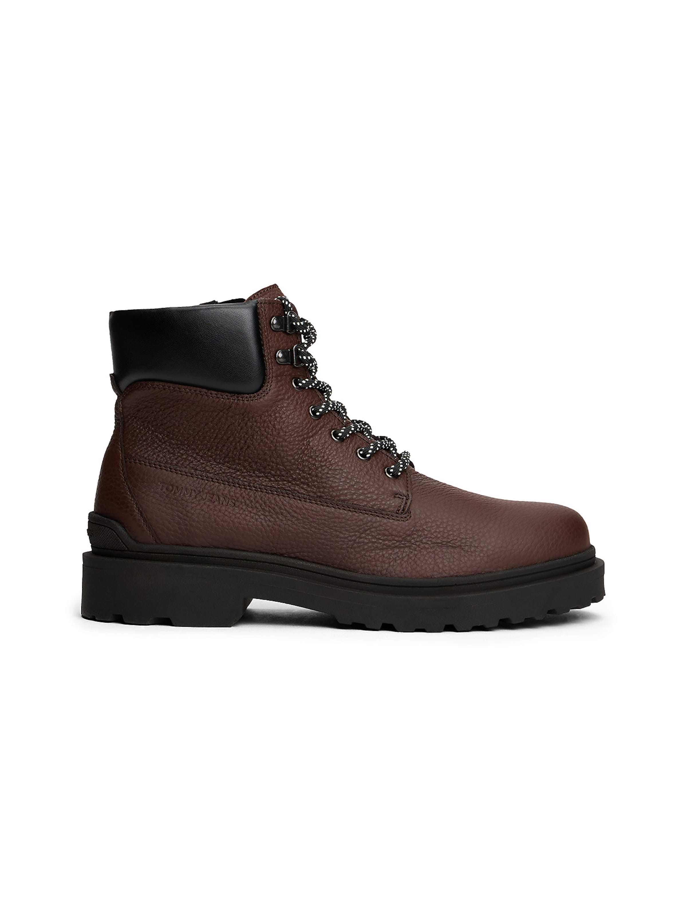 Tommy Jeans Veterboots in Bruin