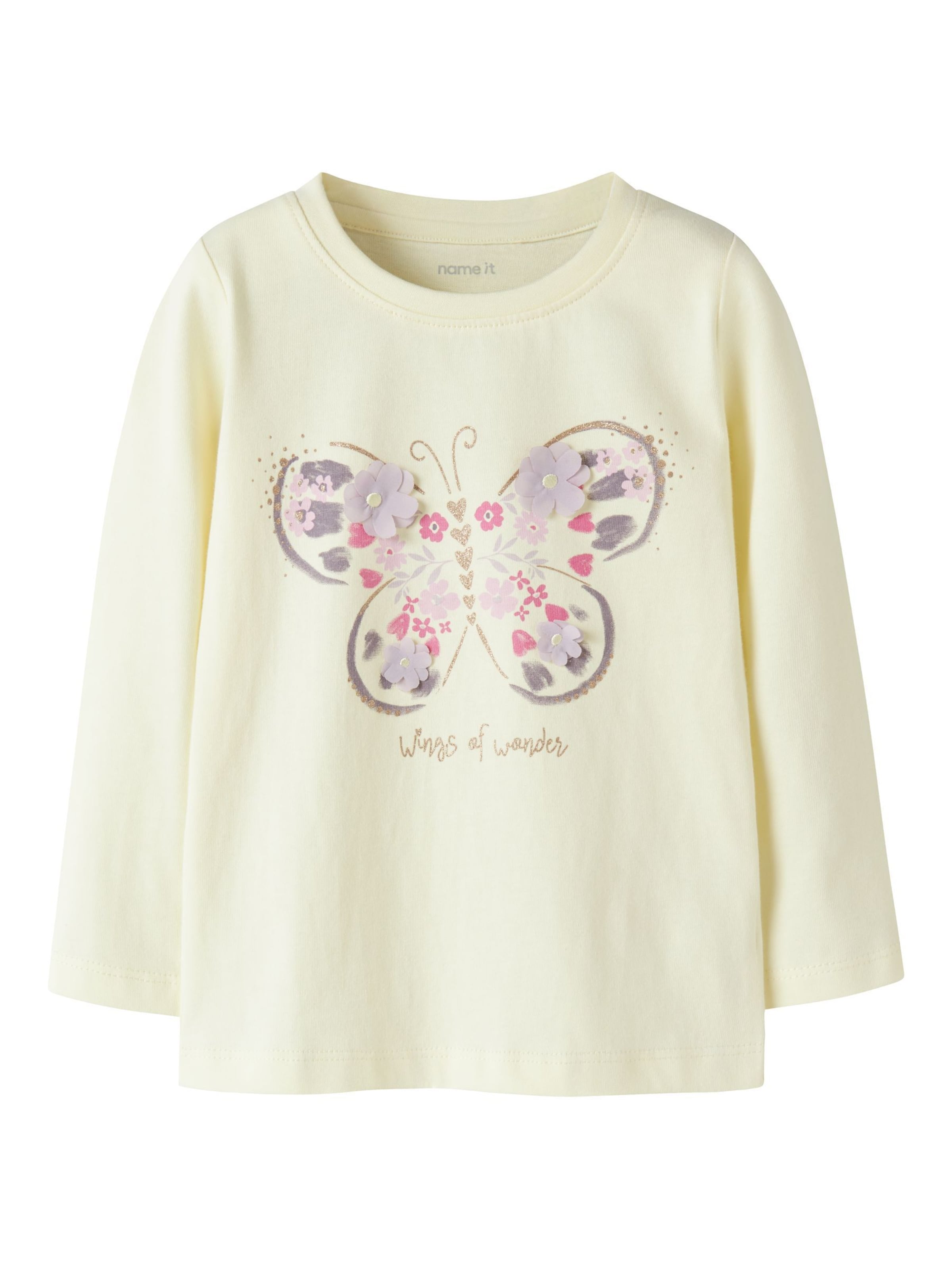 T-Shirt NAME IT en jaune : devant