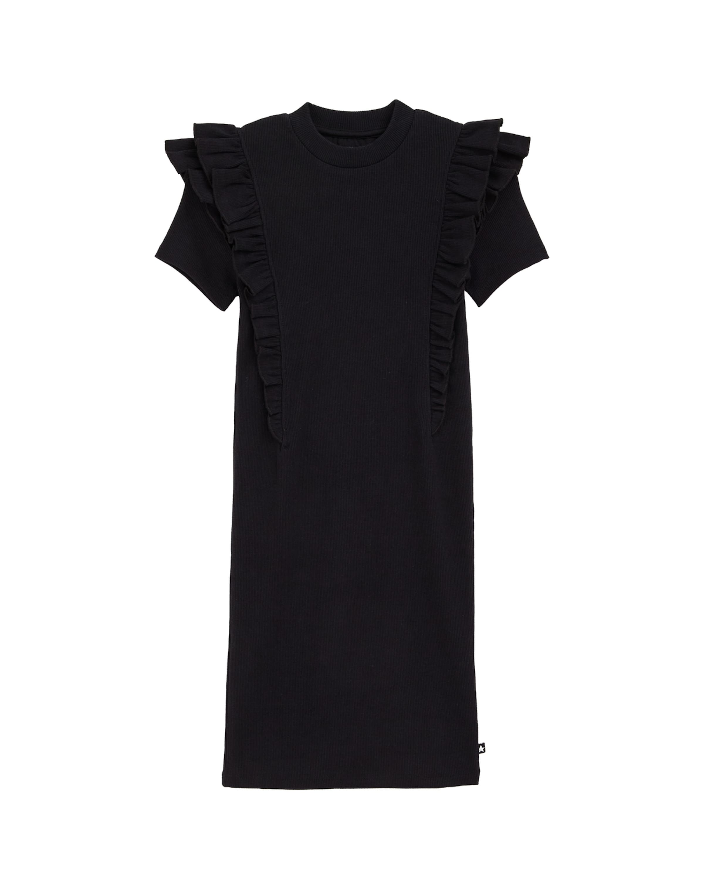 Rochie de la WE Fashion pe negru: față