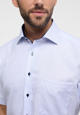 ETERNA Comfort fit Button Up Shirt in Blue