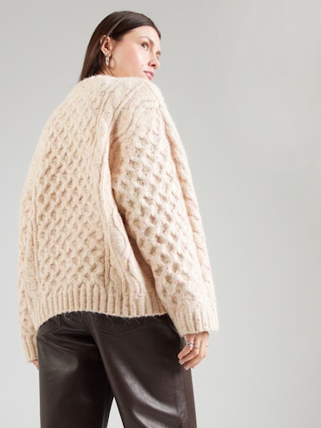 Monki Oversized sweater 'Tate' in Beige