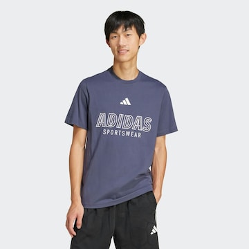 ADIDAS SPORTSWEAR Shirt  'House of Tiro' in Blau: Vorderseite