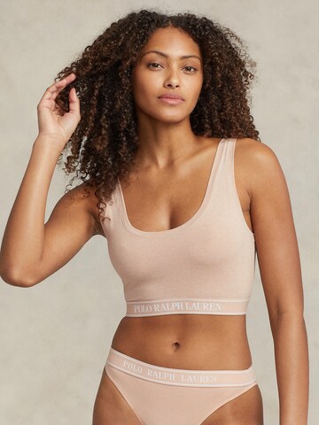 Polo Ralph Lauren Bralette Bra 'Built Up Bralette' in Beige