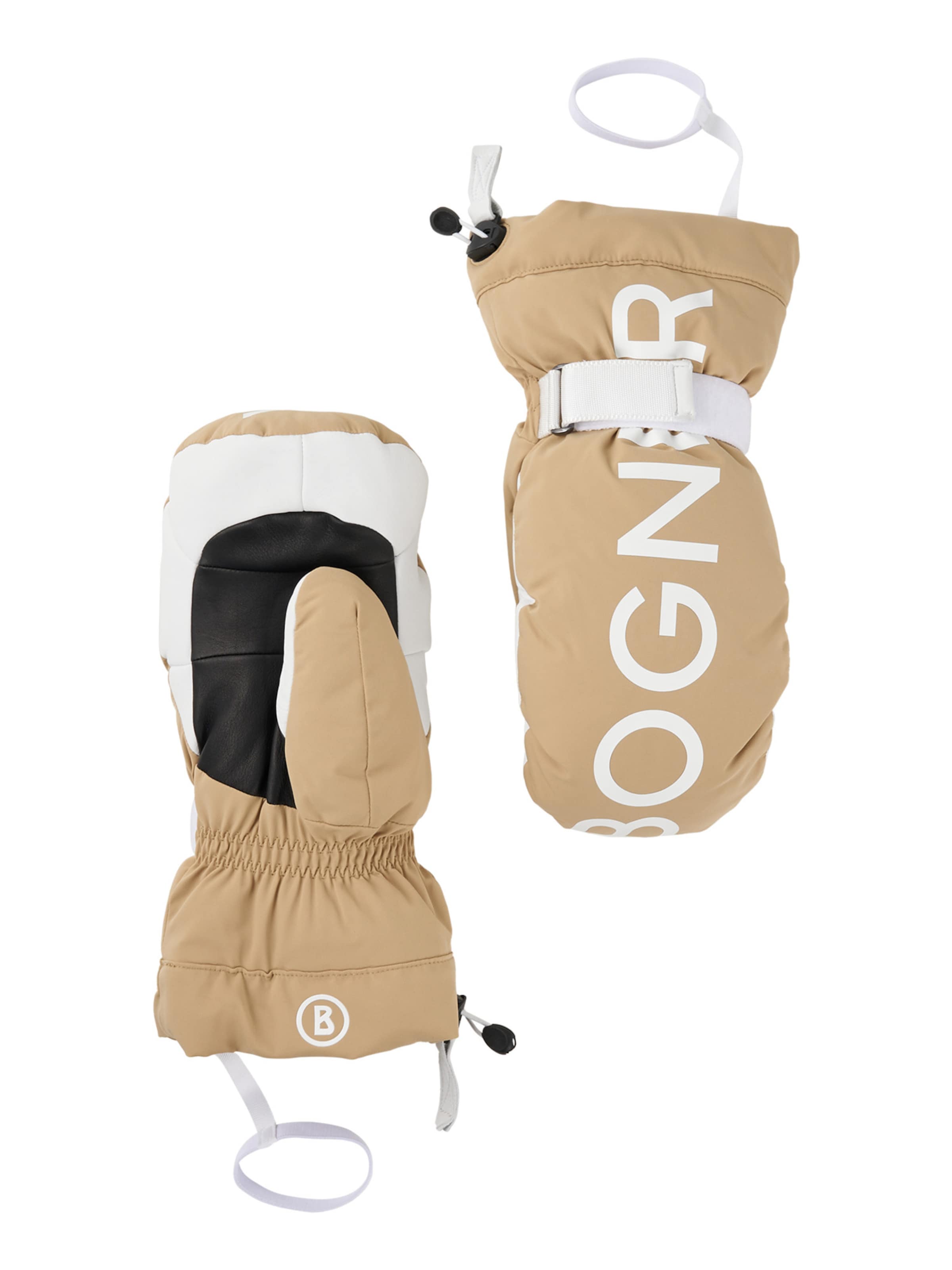 BOGNER Fäustlinge 'Orella' in Beige: Vorderseite