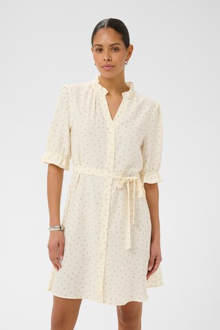 Robe 'Agitta' Kaffe en blanc : devant