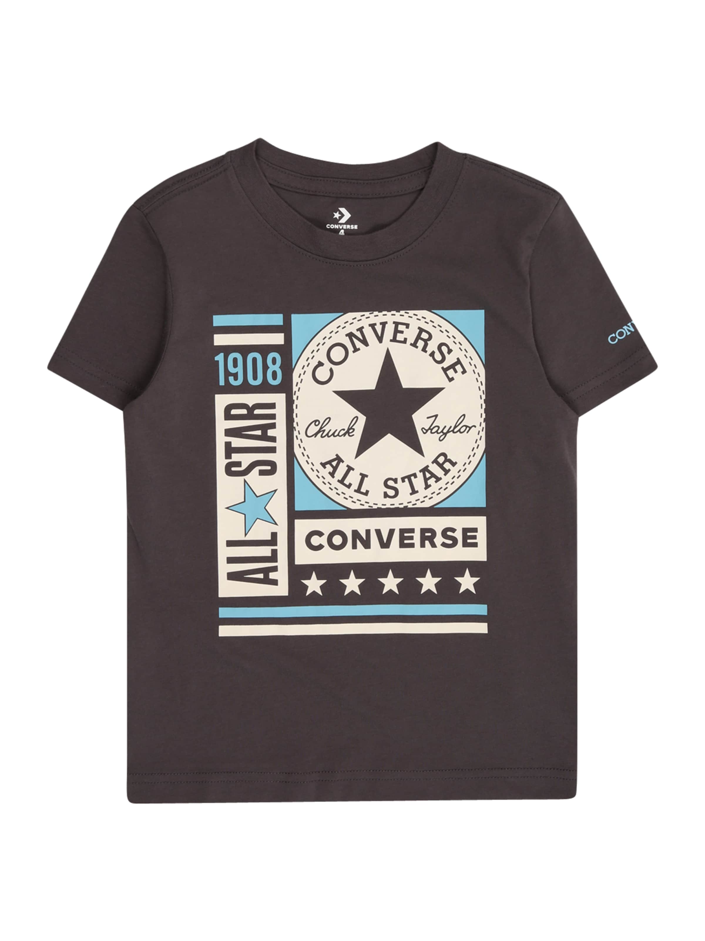 CONVERSE Тениска 'CTP BLOCKS' в черно: отпред