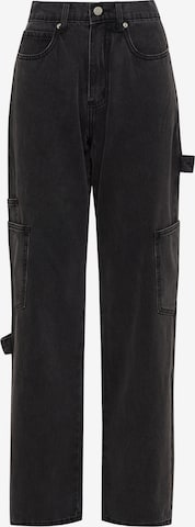 Calli Regular Jeans i svart: framsida