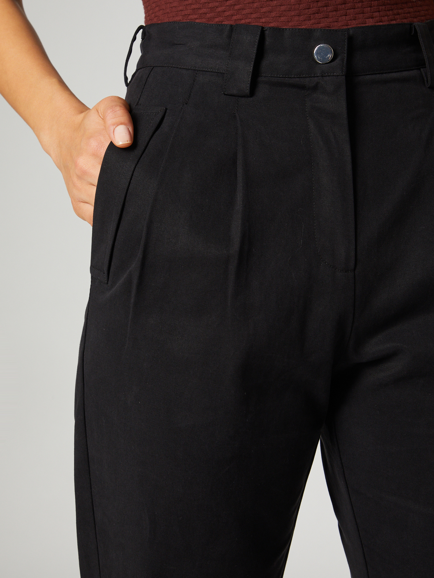 Plus size Odzież Guido Maria Kretschmer Collection Spodnie Nicola w kolorze Czarnym 
