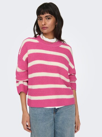 Pull-over 'JUSTY' JDY en rose : devant