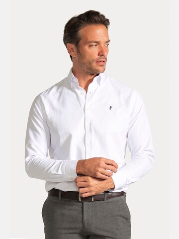 Jacey Quinn Regular fit Button Up Shirt in Blue