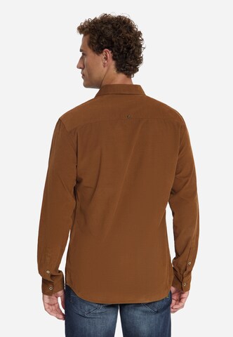 No Excess Regular fit Overhemd in Bruin